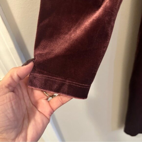 Loft Women's Velvet Knot Wrap Dress Size XL Color: Plum Preserve $89.50 - Picture 6 of 13